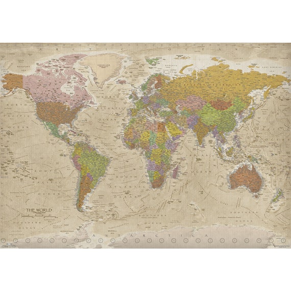Puzzle Mappa del mondo Educa con animali