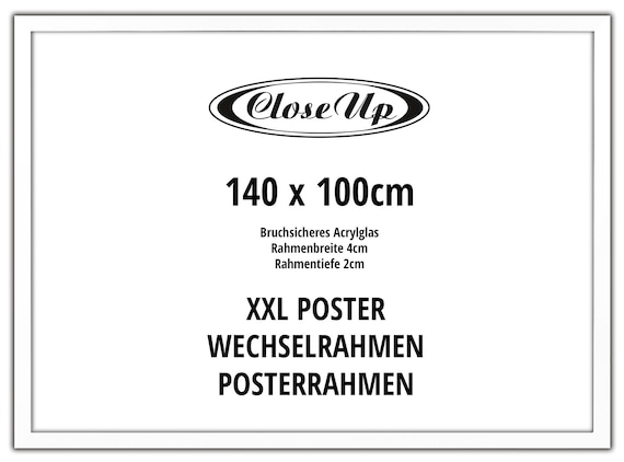XXL Poster Frame 100 X 140 Cm White Picture Giant Poser - Etsy