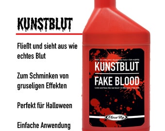 PARTY DISCOUNT Theater Blut | 15 Ml Tube | Cremige Konsistenz Für Halloween & Kostüme | Trocknet In Echtem Blut-Rot
