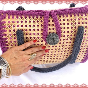 Handmade Viennese Mat  luxury big crochet Bag, shoulder handmade bag, Crochet handbag , Classic,Elegant, chic bag, gift for her