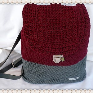Gehäkelte bunt Rucksack, Rucksack