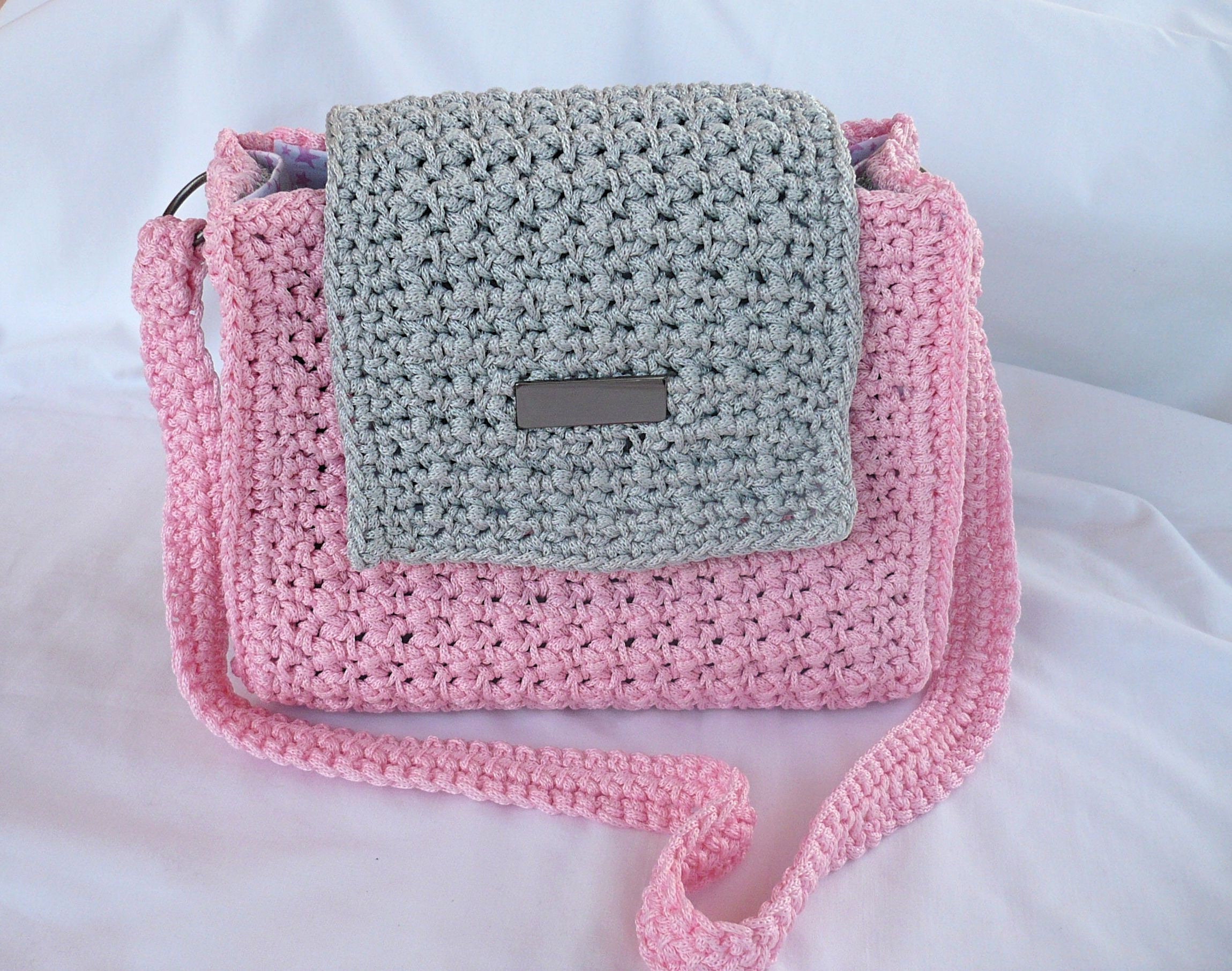 Pink and hotsell grey bag