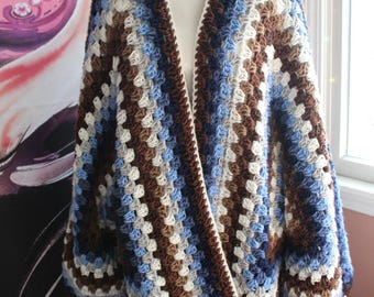 Custom Oversized Crochet Cardigan: Handmade Cozy Knit