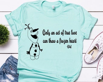 Disney Frozen Shirt, Damen Disney Shirt, Disney Shirts für Frauen, Passende Disney Shirts, Olaf Shirt, Disney Family Shirts, Frozen Movie