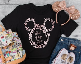 Rose Gold Disney Shirt, Women's Disney Shirt, Disney Shirt, Disney Shirts, Minnie Mouse Shirt, Women's Disney Shirts, Kid's Disney Shirt