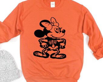 Disney Halloween Shirt, Minnie Mouse Halloween Shirt, Disney Shirt, Disney Shirts, Disney Sweatshirt, Disney Halloween Sweatshirt