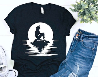 Ariel Shirt, damska koszulka Disney, Disney Shirts for Women, Disney Shirts, Disney Family Shirts, Little Mermaid Shirt, Disney