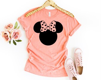 Minnie Mouse Shirt, Disney Shirts, Women's Disney Shirt, Disney Shirt, Kid's Disney Shirts, Family Disney Shirts, Minnie Mouse