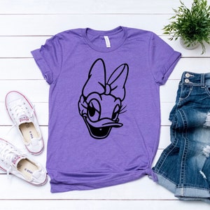 Camisa de margarida, camisa feminina da Disney, camisa de viagem da Disney, camisas da Disney para mulheres, camisa infantil da Disney, camisas da família Disney