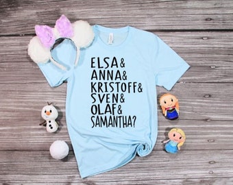 Frozen 2 Shirt, Women's Disney Shirt, Disney Shirts,  Elsa Anna Shirt, Frozen Roll Call Shirt, Olaf Shirt, Disney Frozen 2 Shirts,