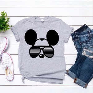 Mickey Mouse Sunglasses Shirt, Disney Shirt, Women&#39;s Disney Shirt, Matching Disney Shirts, Family Disney Shirts, Kid&#39;s Disney Shirt, Mickey