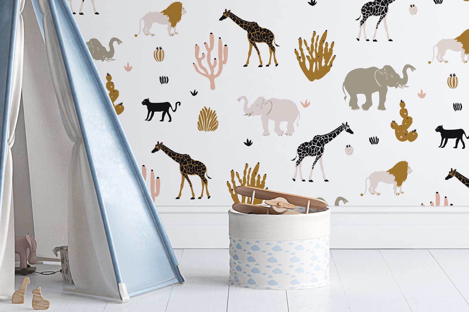 Animal Print Peel and Stick Wallpaper Removable Self Adhesive Etsy