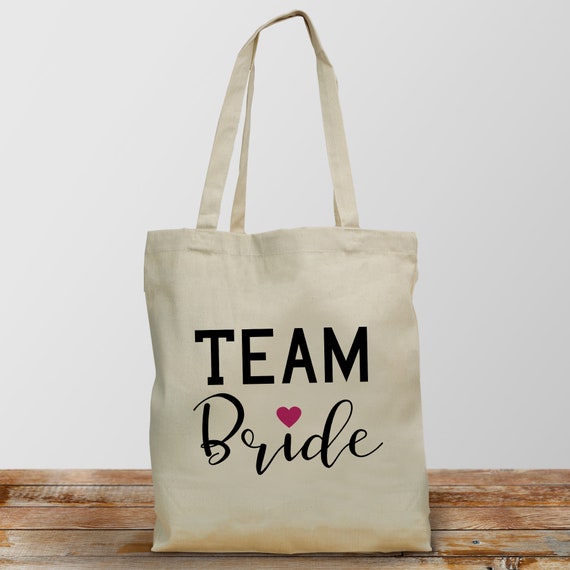 team bride canvas bag