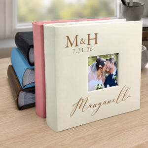Album photo de mariage personnalisé avec pochettes, Album de couple personnalisé, Livre de souvenirs de mariage, Cadeau de fiançailles, Anniversaire, Cadeau baby shower
