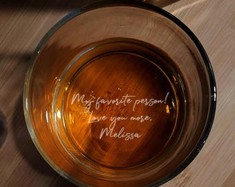 Personalized Whiskey Gift, Whiskey Glass, Bourbon Glass, Christmas Gift For Him, Custom Rocks Glass, Gift For Dad, Christmas Gift For Him