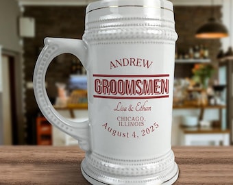 Regalos personalizados para padrinos de boda, jarras de cerveza personalizadas para padrinos, regalo para la fiesta de bodas, jarras de cerveza para el padrino, propuesta para padrinos de boda, regalos de boda