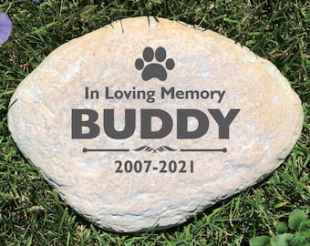 Engraved In Loving Memory Personalized Pet Memorial Garden Stone, pet grave marker, loss of dog, dog memorial, dog tombstone, sympathy gift