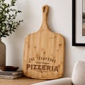 Personalized Family World's Famous Pizzeria Board, Custom Pizza Peel Cutting Board, Engraved Pizza Serving Board, Pizza Lover, Housewarming