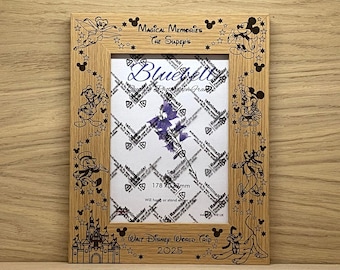 Personalised Disneyland Or Disney World Or Any Other Text Engraved Photo Frame Custom Designs