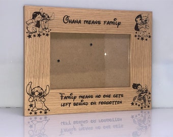 Personalised Disney Lilo & Stitch Engraved Photo Frame