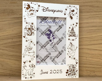 Personalised Engraved Disney Photo Frame, Any Year, Any Text