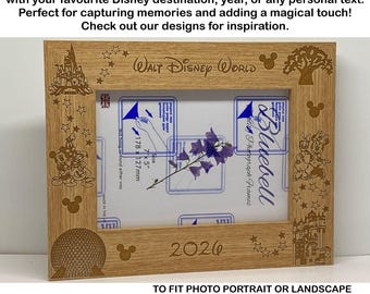 Magical Enchanting Disney Photo Frame Engraved And Personalised