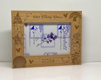 Disney 5x7" Personalized And Engraved Landscape Photo Frame French Oak Effect