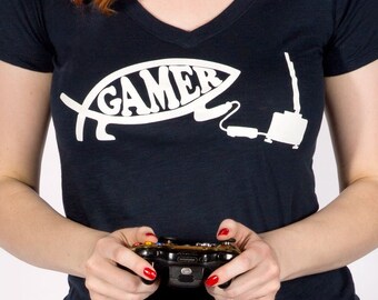 Gamer Fish Parody T-Shirt: D&D, RPG, Video Game Apparel