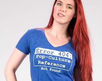 Fout 404-shirt popcultuurreferentie niet gevonden: grappig gamer-T-shirt
