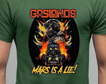 Gaslands T-Shirt: Mars is a Lie Graphic Tee for Tabletop Gamers