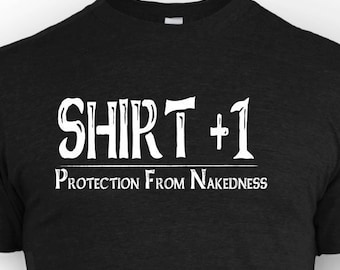 DnD Shirt: +1 Protection Funny Gamer Tee