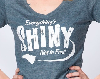 Firefly Serenity Shirt: Shiny TV Reference Tee - Gamer Gift