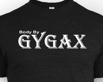 Body by Gygax RPG Shirt: Dungeons and Dragons Gamer Tee