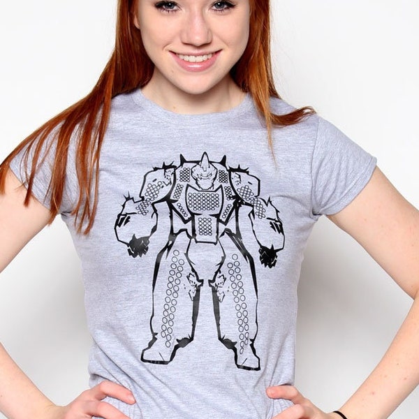 Battletech Mechwarrior Mech Damage Chart Shirt | Front and Back Graphic Tee | Armor Class 10 Handmade Gifts for Gamers | Cool Unisex Robot T