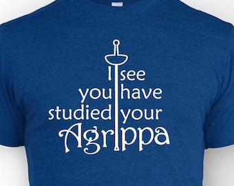 Agrippa Fencing T-Shirt: Swordplay Gift for Fencers