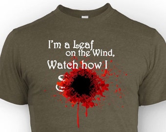 Firefly Serenity T-Shirt: Browncoat 'Leaf on the Wind' Design