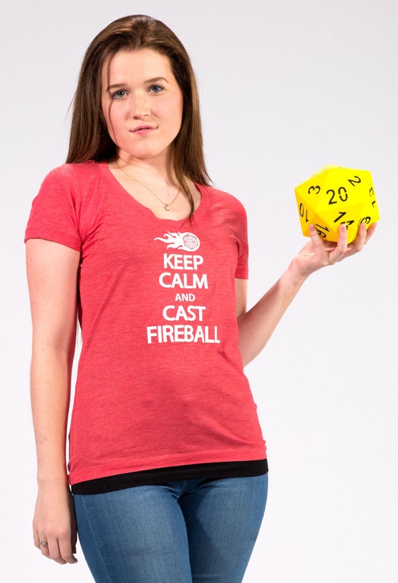 Funny Keep Calm & Fireball Dungeon Dragons Gaming T-Shirt Funny Keep Calm & Fireball Dungeon Dragons Gaming T-Shirt