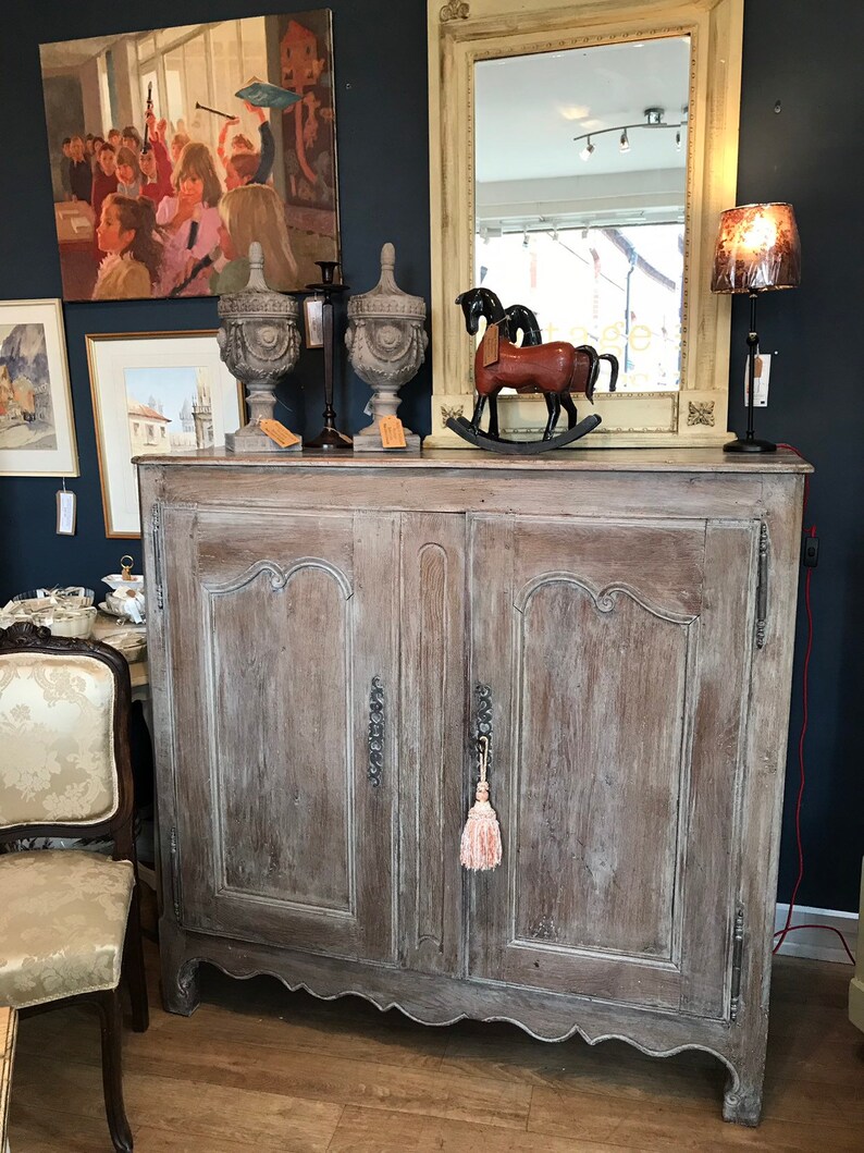 Antique French Oak Cabinet Sideboard Dresser Etsy