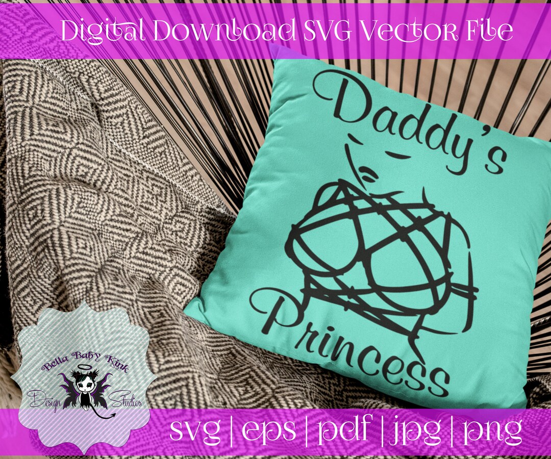 Daddy's Princess Vector SVG Cricut Silhouette Vinyl - Etsy