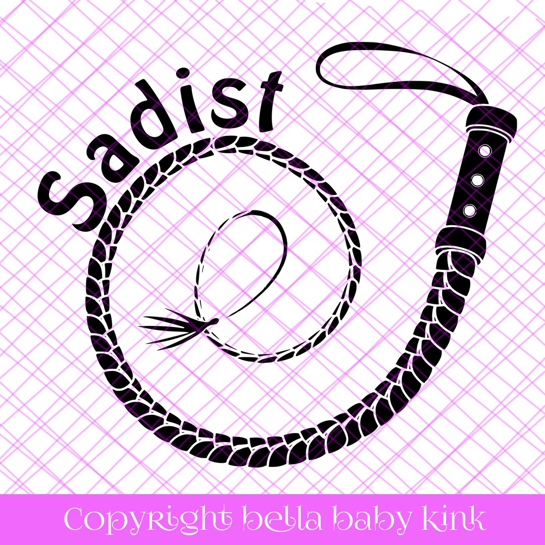 Sadist Whip BDSM SVG Vector File for Cricut Silhouette Cameo Vinyl 