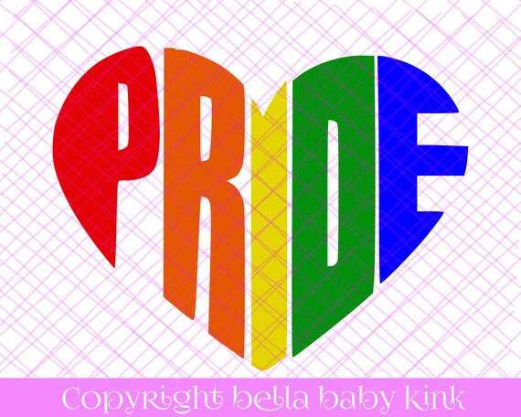 Download Lgbtq Pride Love Heart Rainbow Svg File For Cricut Silhouette Etsy