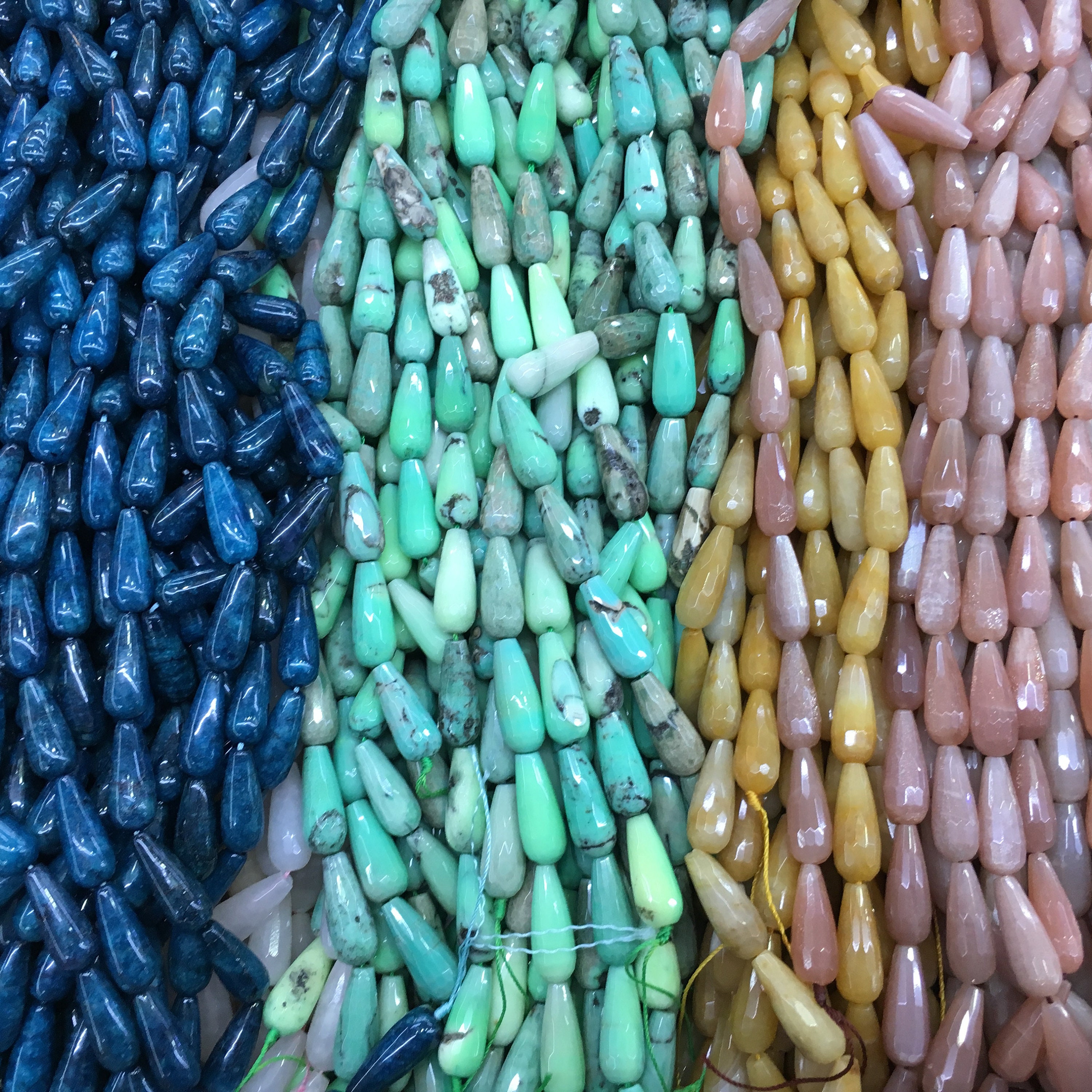 A Grade Teardrop Natural Gemstone Beads 8x20mm 15.5''L Etsy