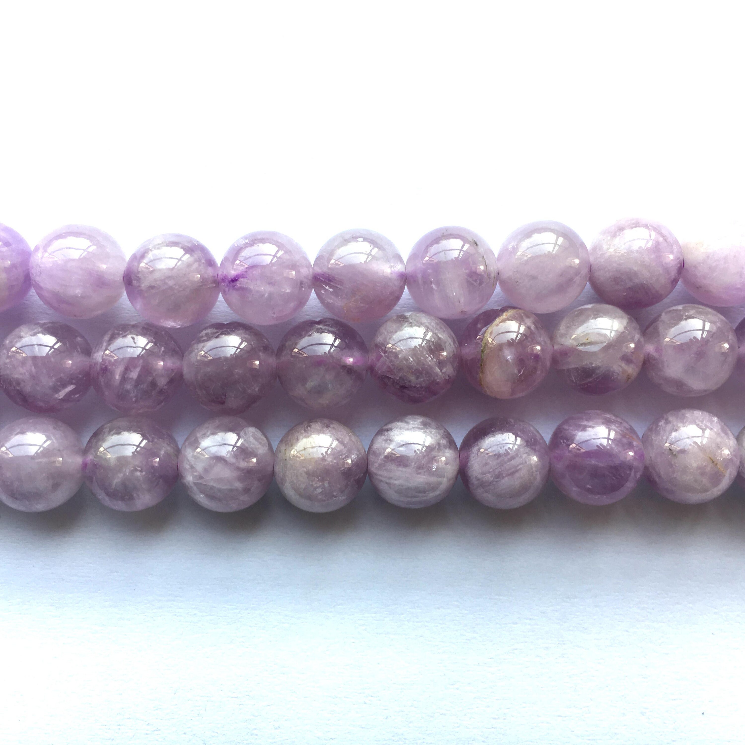 Mauve Jade Round Natural Gemstone Bead 4/6/8/10mm Etsy