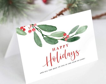 Blank Inside Qty 3 Ink /& Watercolor Drawn There Drawing SEASONS GREETNGS Old Bay Holiday Cards - Baltimore 5x7 Folded Greeting Cards