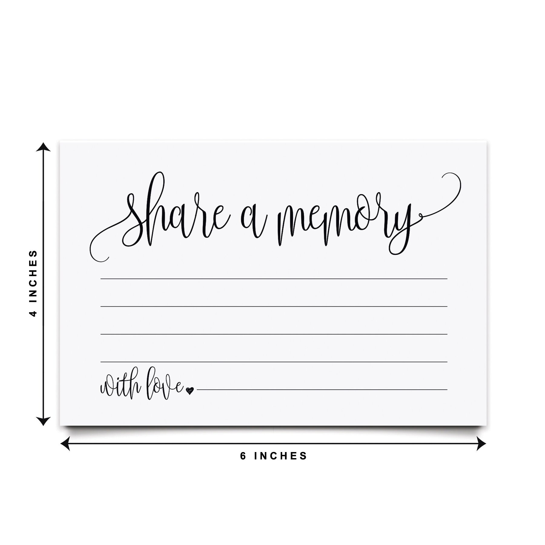 PRINTED Share A Memory Cards For Funeral Celebration of Etsy