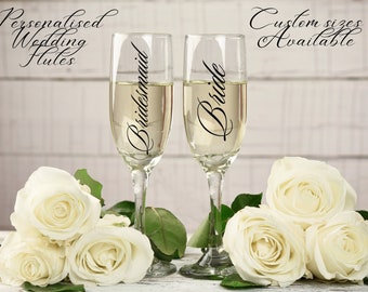 BRIDE And GROOM Wedding Glass Stickers Decals Only Personalised BespokeWW19 