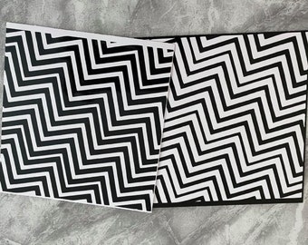 Chevron Zig-Zag Pattern Quality Custom Vinyl Stencil Suitable For airbrushing Etching Customize Sneakers Shoes Weapons Walls /& Much More
