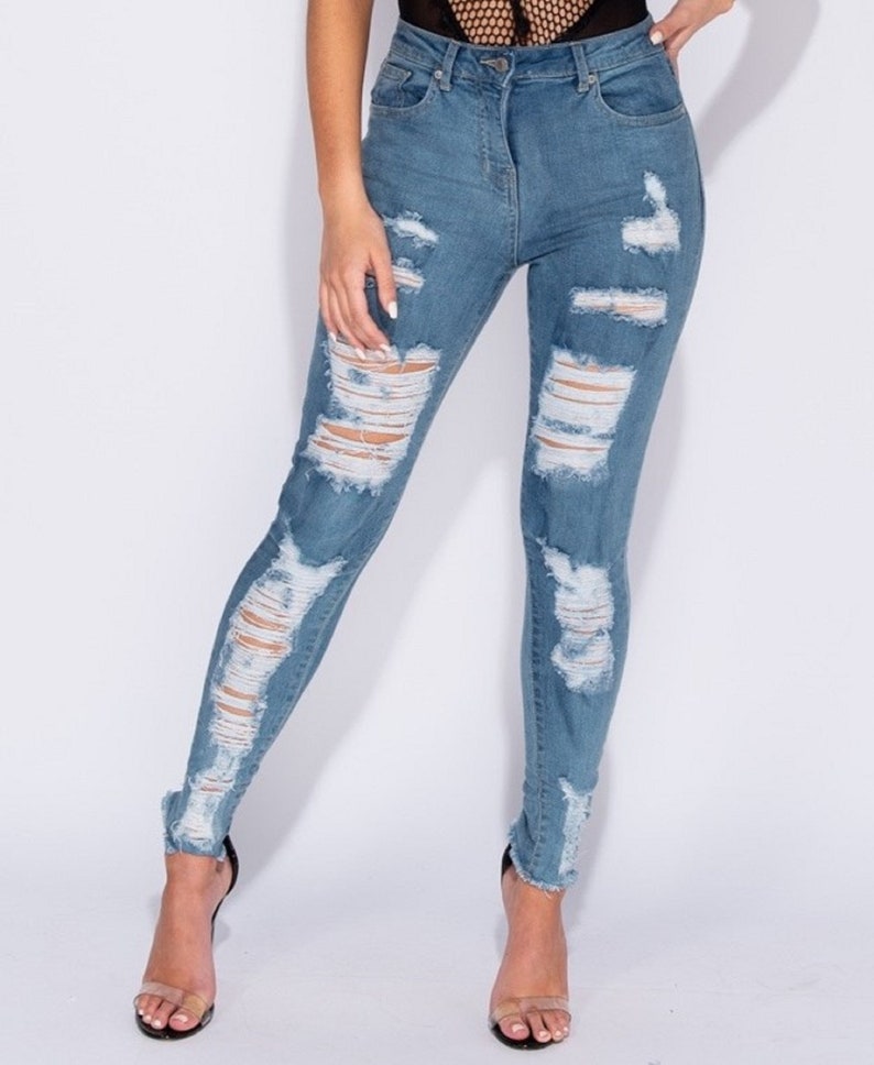 womens ripped jeans size 14