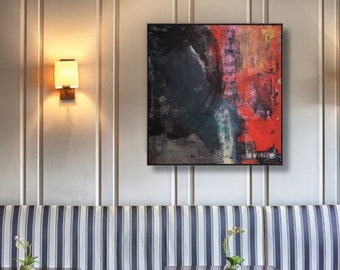 Pittura Opera d'arte astratta Pittura su tela Grande arte murale Home Decor Pittura colorata Pittura colorata Arte astratta Fatta a mano Arte originale