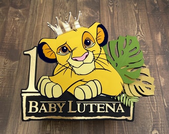 The Lion King Cake Topper Simba Cake Topper Lion King Party Etsy